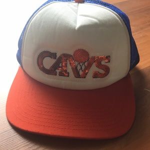 Vintage Style Orange & BlueCleveland Cavaliers Hat